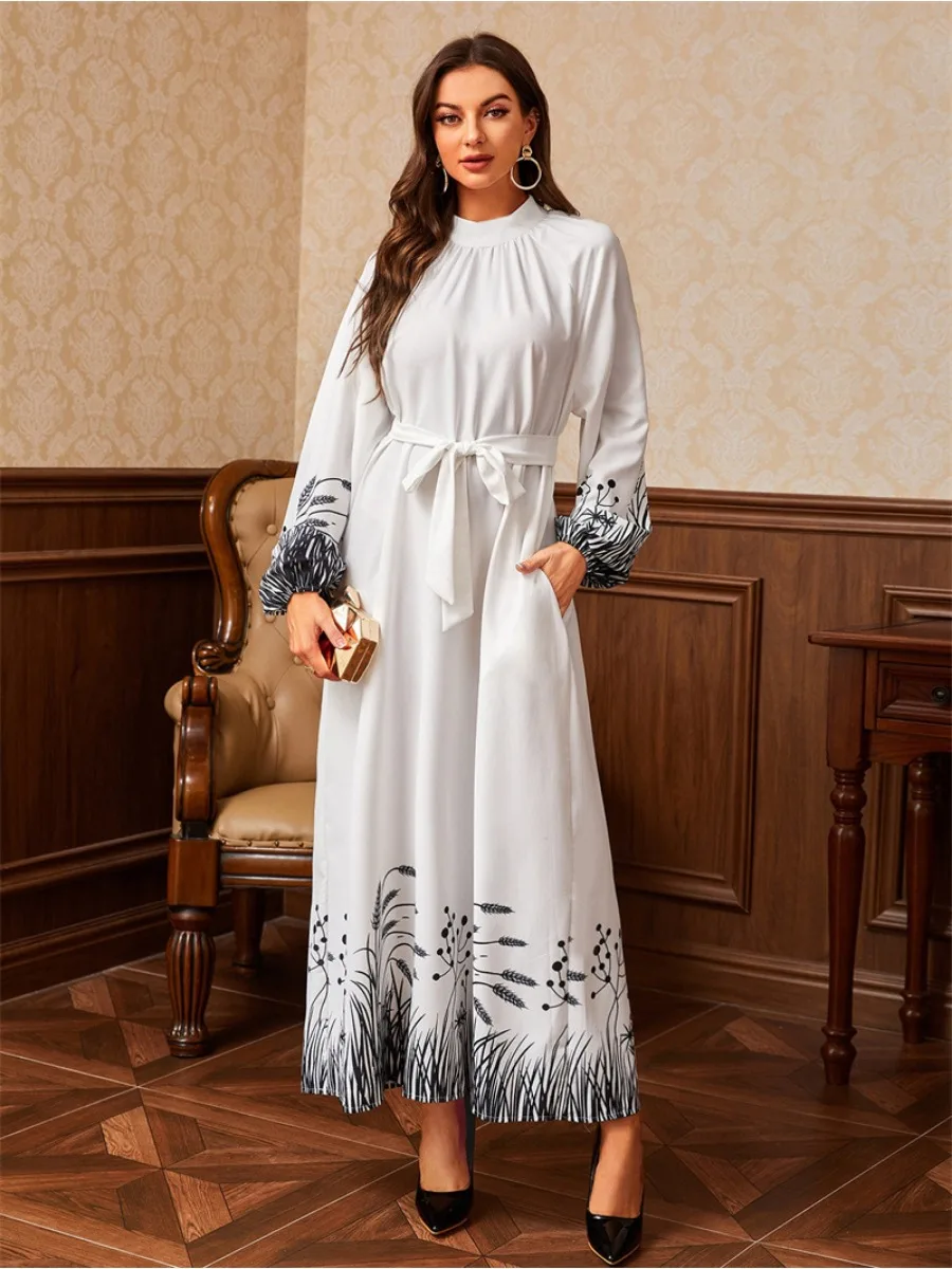 Eid Ramadan Muslim Abaya Women Dress Dubai Kaftan Islam Long Dress Pakistan Abayas Robe Femme Musulmane Vestidos Caftan 2024