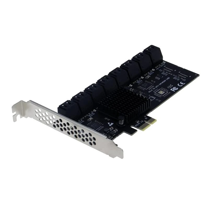 LX0B SATA3.0 Adapter PCIE 1X Ports SATAIII Expansion Card Expansion Card