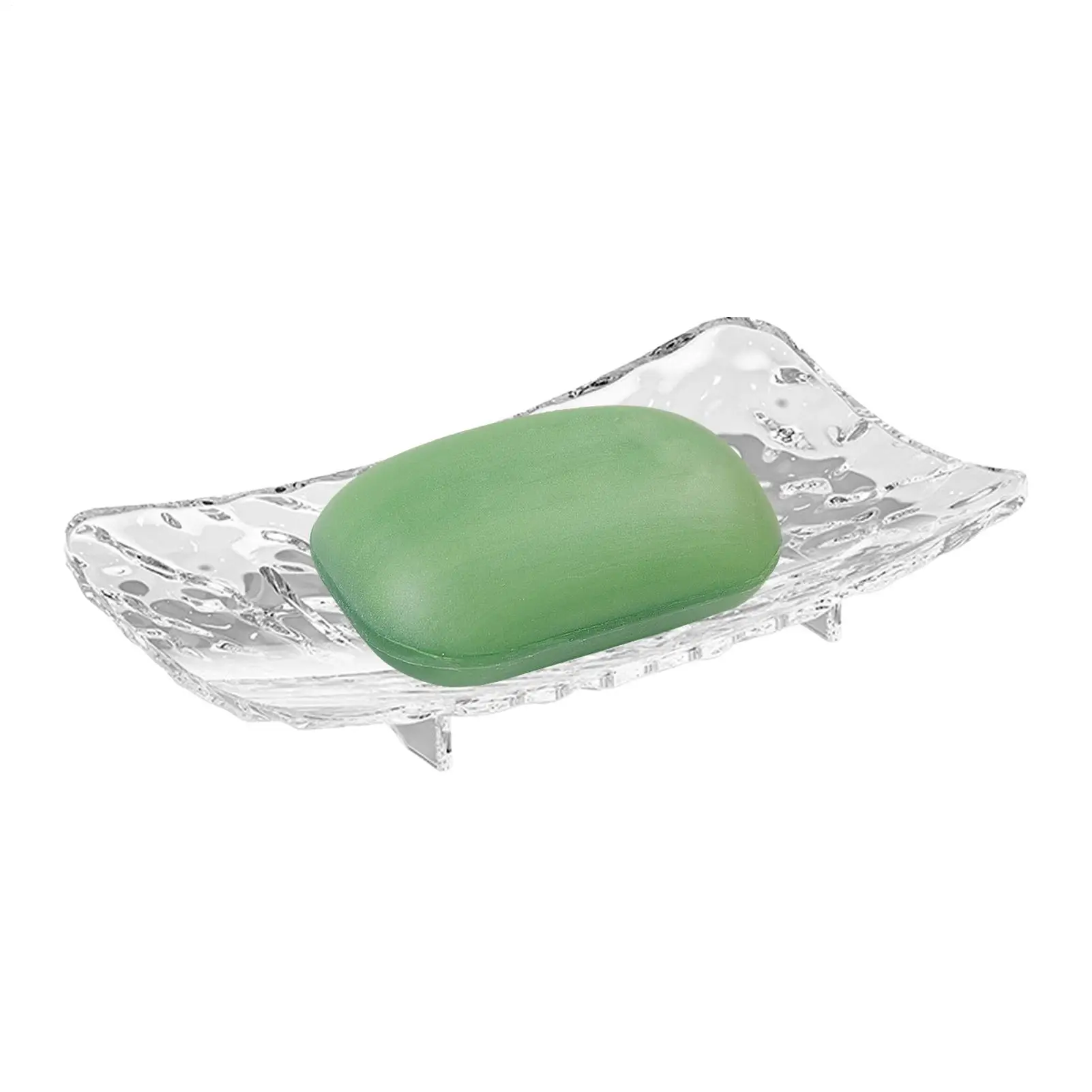 Soap Holder Bathroom Soap Dish Clear Plastic Soap Storage Rack For Household Use Hollow Drain Water Soap Storage Case Soap Box