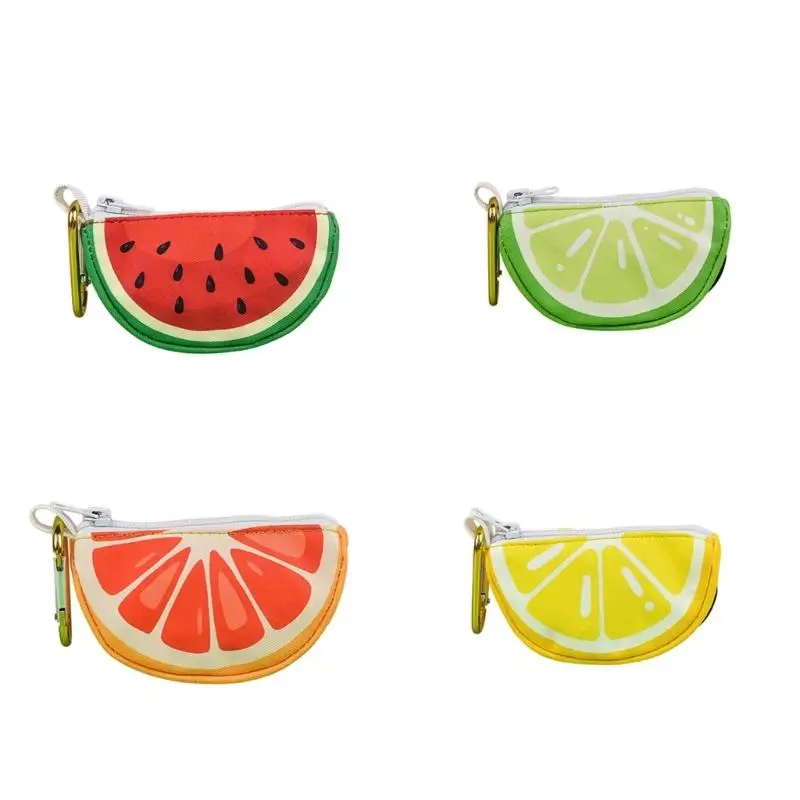 Fruit Printing Pet Waste Bag Holder Dog Walking Trash Bag Dispenser Poop Bag Holder Outdoor Pet Waste Bag Organizers