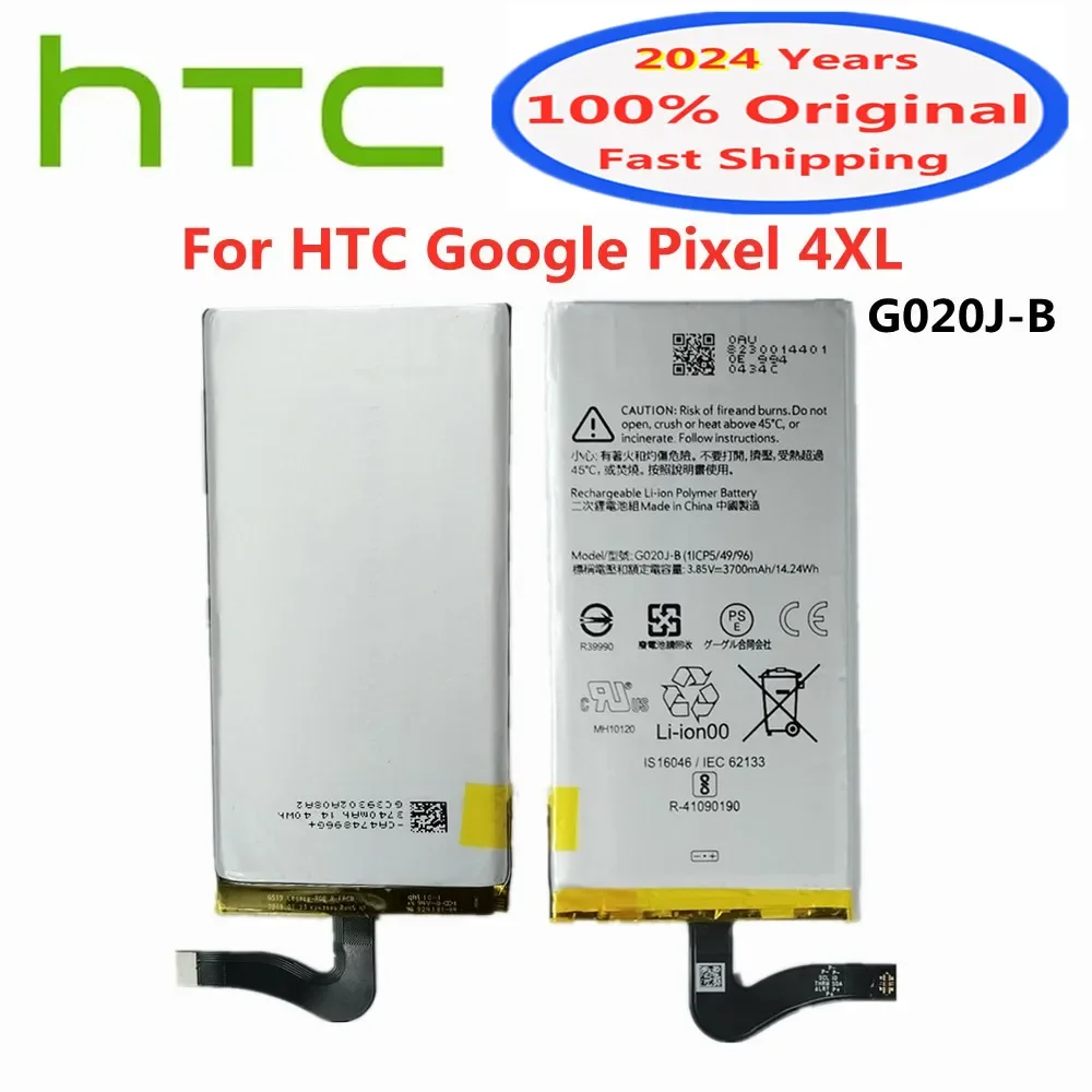 

2024 Years Original Battery G020J-B For HTC GOOGLE Pixel 4 XL 4XL Pixel4 XL 3700mAh Replacement Battery Batteries Bateria