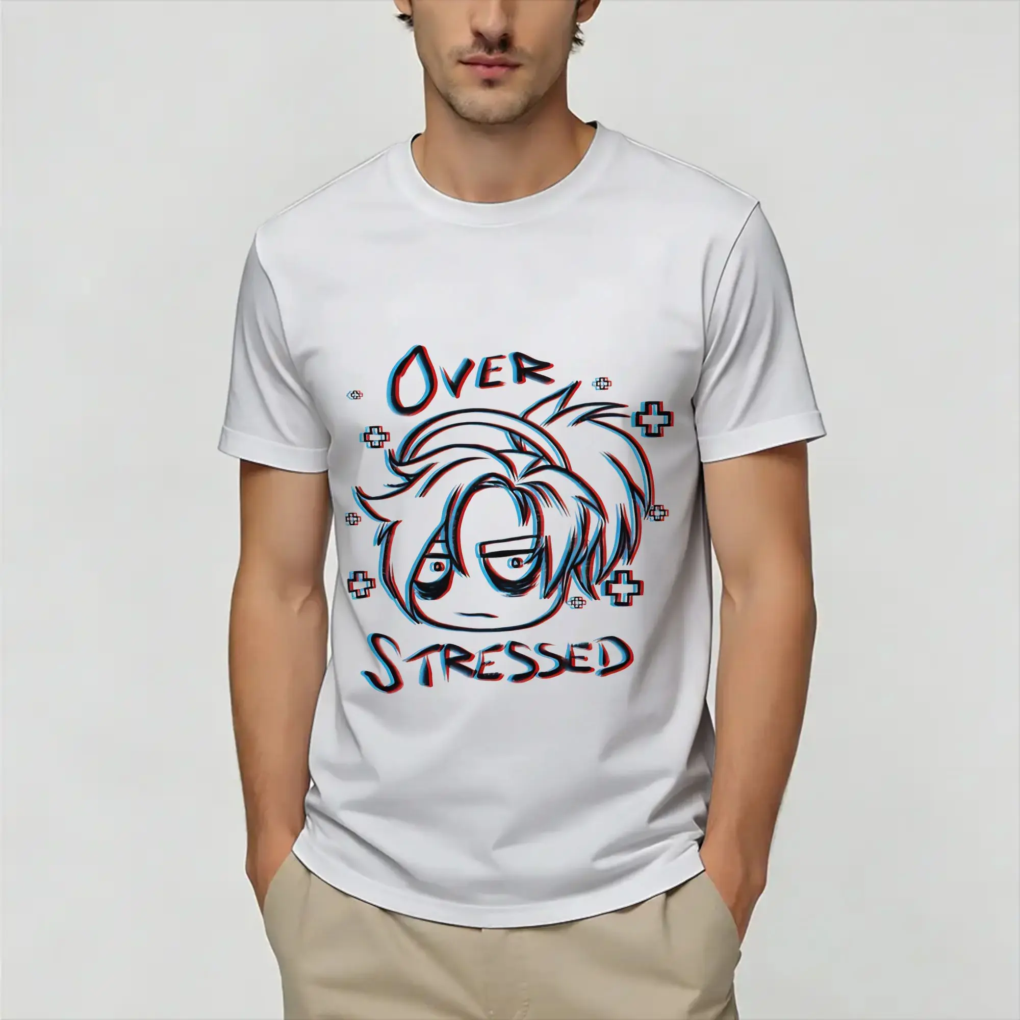KANGEL Needy Streamer  T-Shirts for Men  Funny 100% Cotton Tees O Neck Short Sleeve T Shirts Printed Clothing