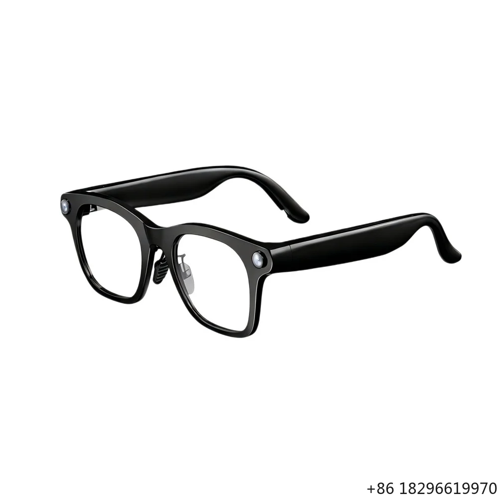 Touch Control Smart Glasses 300mAh Battery Meeting Recording Voice To Text Conversion Wireless Translation Eyewear
