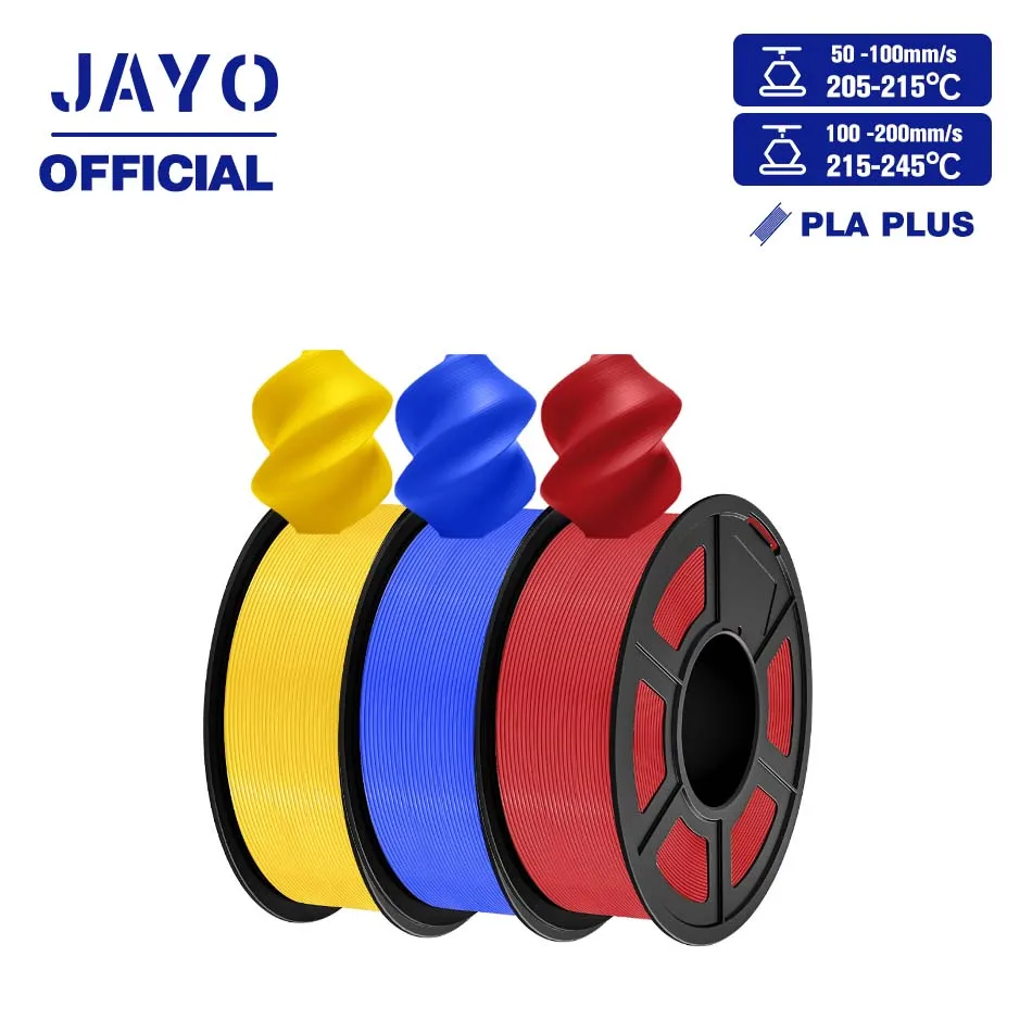 

JAYO PLA+ 3D Filament PLA Plus 3D Printer Filament Neatly Wound PLA 1.75mm For FDM 3D Printers High Toughness Materials
