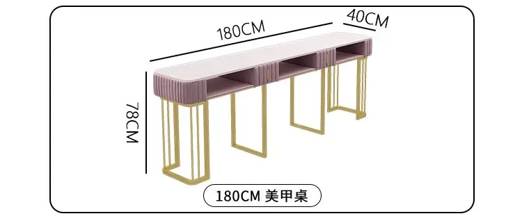 Accessories Kawaii Nail Table Desk Workstation Beauty Reception Nail Table Nagelsalong Barbershop Tavolo Per Unghie Furniture