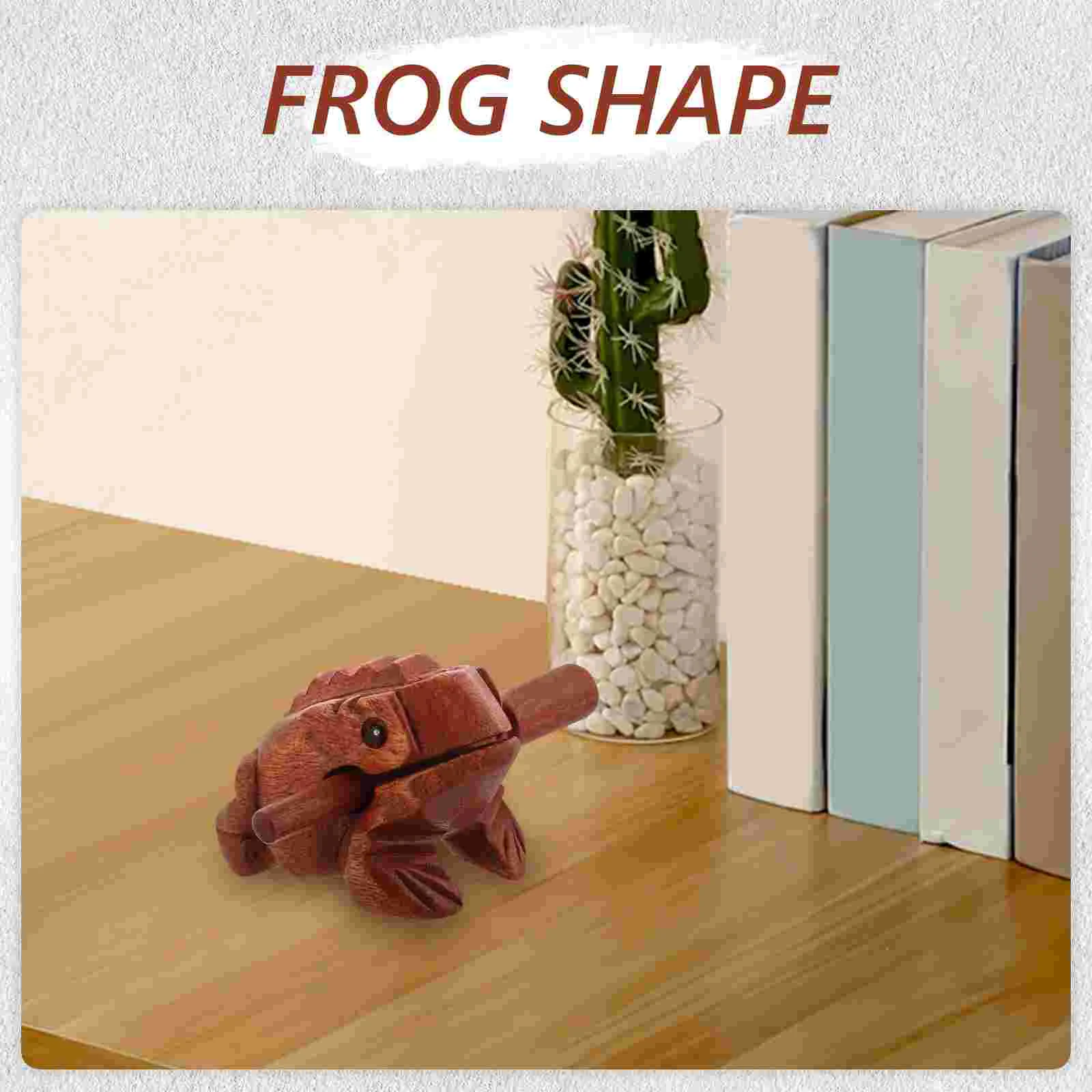 サウンドおもちゃ カエルメーカー 音楽リズムブロック 面白い楽器 ミニ ライトブラウン 子供用