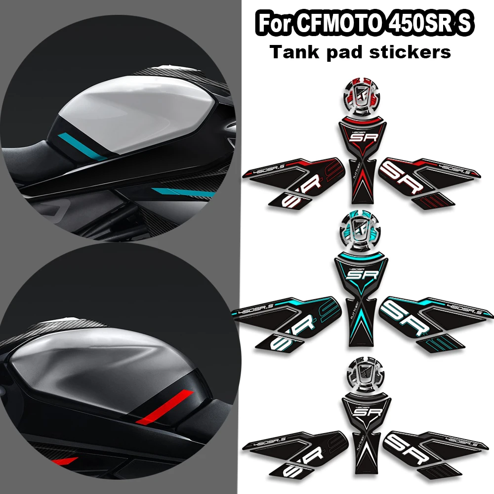 

Наклейки на бак мотоцикла, ручки, комплект для газа, мазута, наколенники, наклейки ﻿ Подходит для CFMOTO 450SR S 450 SR 450SRS 2023 2024 2025