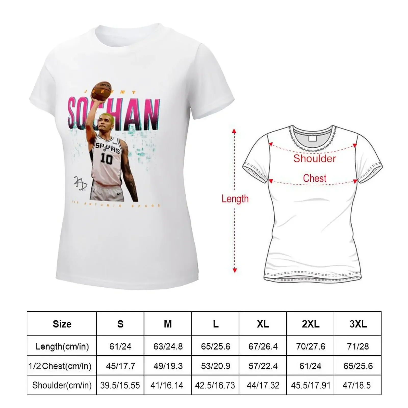 Jeremy Sochan Free Throw T-shirt anime clothes Female clothing t-shirts for Women graphic tees funny