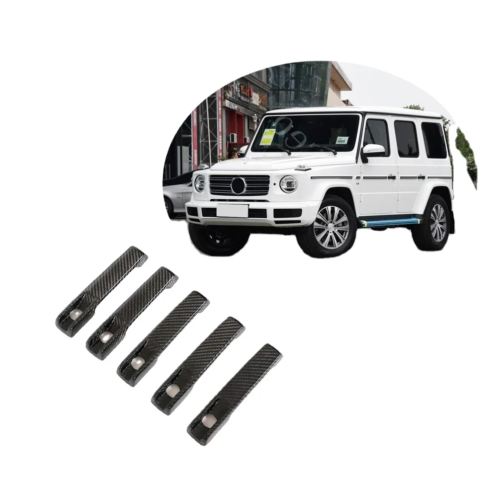 

forTop Material Dry Carbon Fiber W463 W464 Door Handle Covers For Mercedes Benz W464 W463 G-class Wagon G63