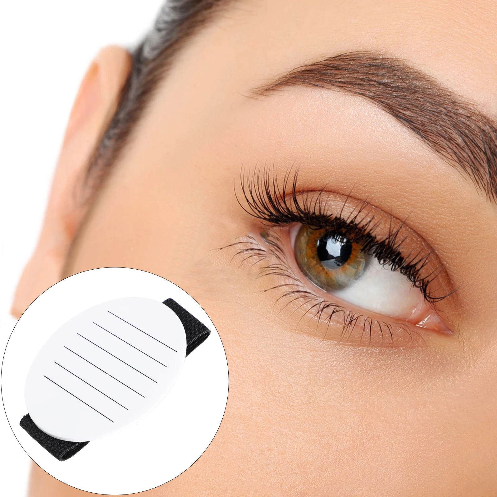 

Professional Lash Extension Pallet Eyelash Holder Wrist Strap Clear Number Lightweight Acrylic Makeup Tool Plate For Extensions