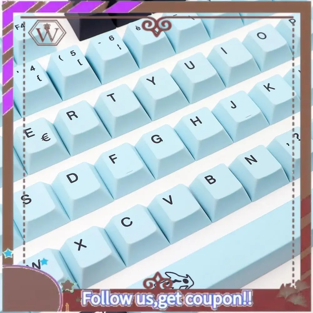 

ABBG-1 Набор колпачков для клавиш Mizu, колпачки для клавиш, французские колпачки для клавиш MX Switch, клавиатура с вишневым профилем, колпачки для клавиш FR, 135 клавиш