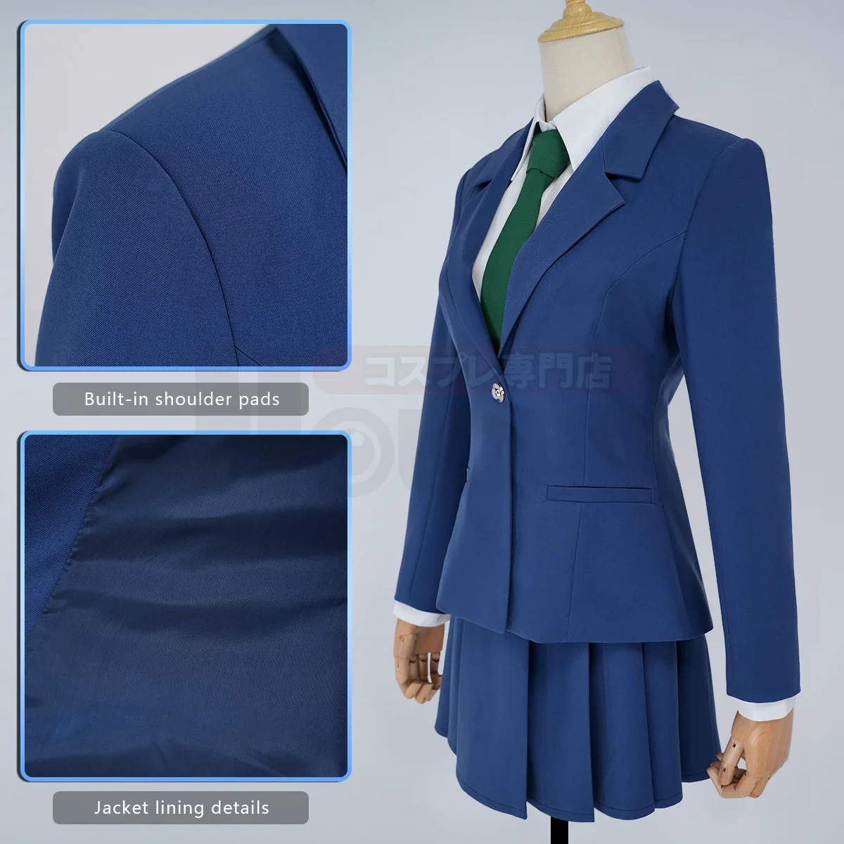 Cosplay Detective Conan Anime Rachel Moore Mouri Ran Cosplay Costume Suit Shirt Skirt Tie Halloween Thanksgiving Christmas Daily