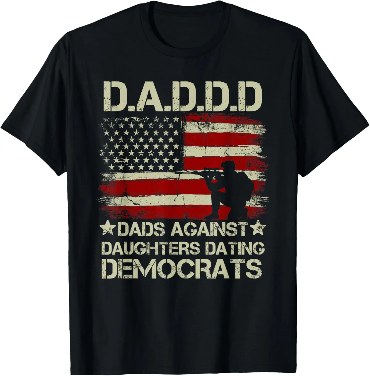 

Футболка с флагом США Daddd Gun Dads Against Daughters Dating Democrats