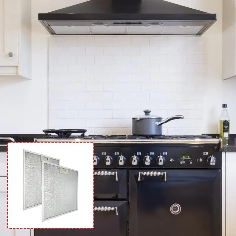 F92F 2 Pieces Kitchen Hood Grease Filter Multi Level Structure For Efficient remainder Absorption