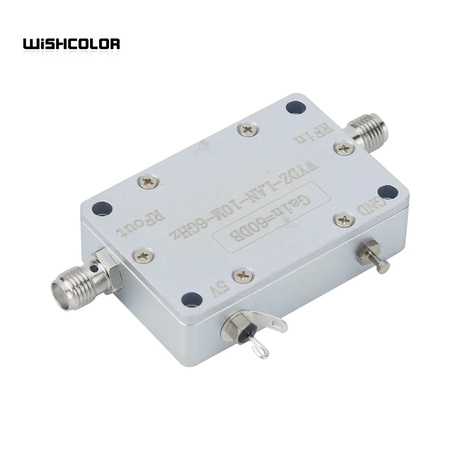 Hamgeek 10MHz-6GHz 60dB High Gain LNA Wideband Amplifier Low Noise Amplifier with SMA Female Connector for RF Signal Drive or RX