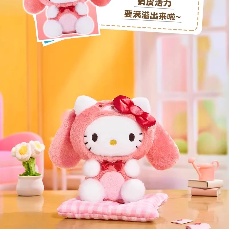 Genuine Sanrio Family The Music Cannot Support The Series of Blind Boxes Doll Ornaments Kuromi Hello Kitty Mystery Gifts Anime