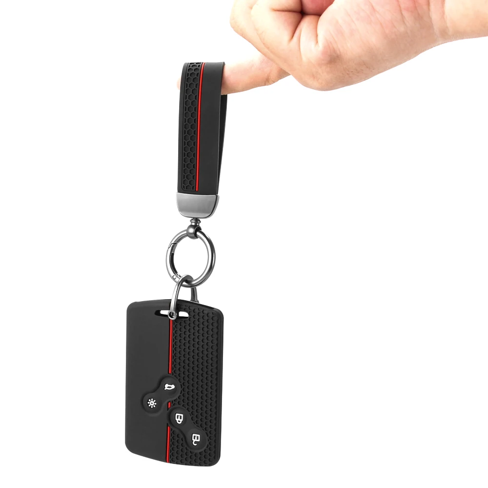 Silicone Car Key Cover For Renault Megan QM5 Clio Fluence Laguna Nema Zoe Scenic Koleos Kadjar Talisman Espace Dacia Sandero