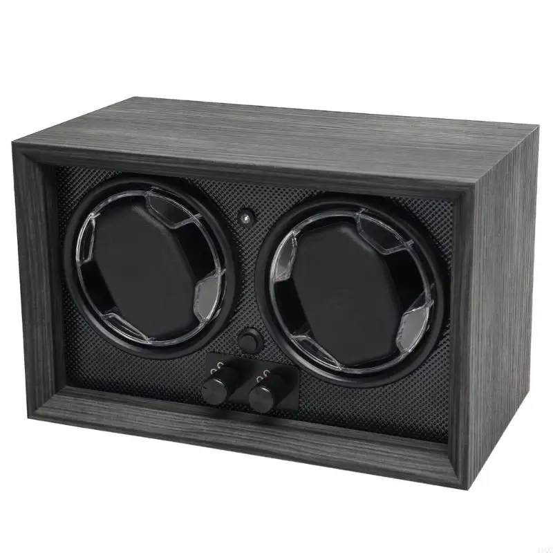Automatic Watch Winder with 2 Watch Slot and 5 Speed Adjustable for Mechanical Watch Storage Timepiece Dipslay Accessory 