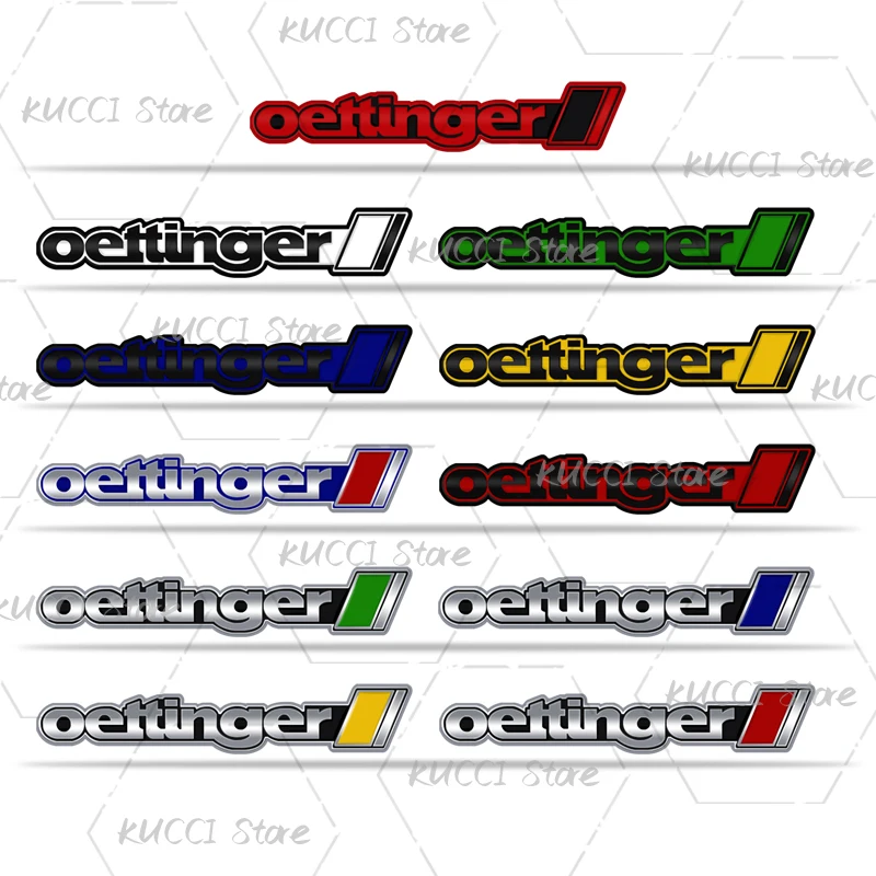 Alloy Metal Oettinger Grille Emblem Rear Trunk Badge Sticker For A3 A4 A5 A6 A7 A8 Q3 Q5 Q7 Golf 3 4 5 6 7 GTD Bora Jetta Passat