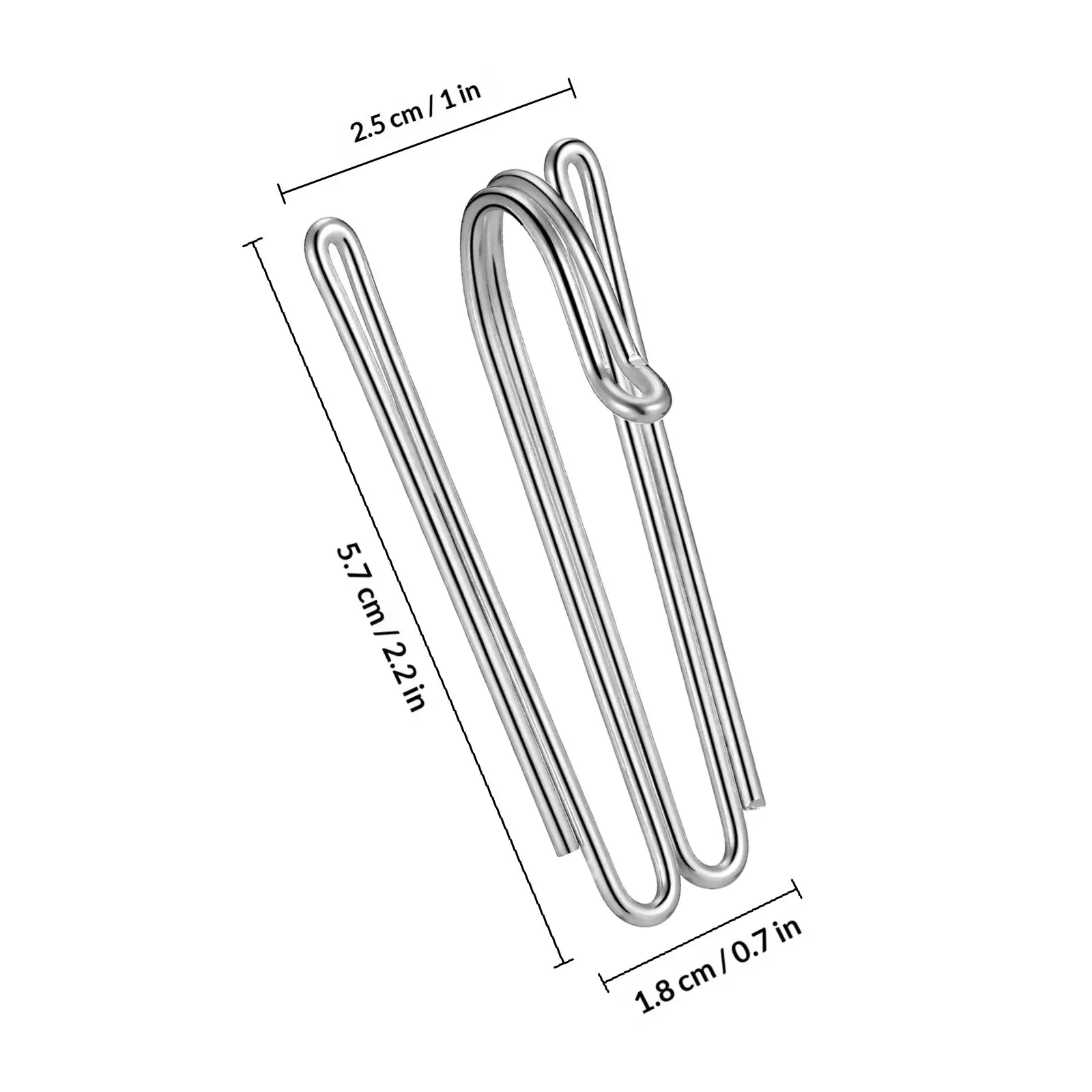 50Pcs Sturdy Stainless Steel Curtain Hooks Drapery Pins for Pleated Curtains Bathroom Door Curtain Hangers Clips for Heavy
