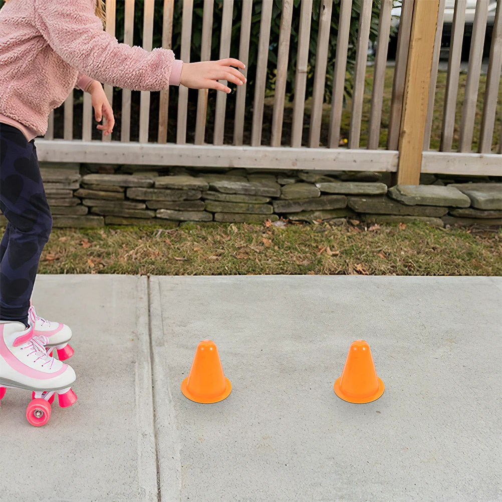 25 szt. Stożki bariery do treningu sportowego, do ćwiczeń na rolkach, pomarańczowe, do jazdy na rolkach