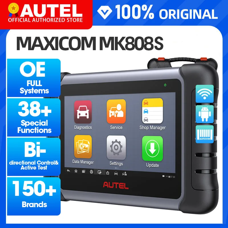 Autel MK808S Pro OBD2 Scanner Bi-directional Diagnostic Tools All System Code Reader PK MK808BT MX808S 2025 Version