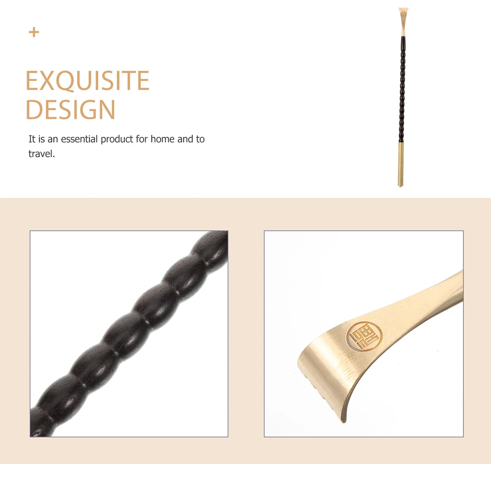 

Portable Wooden Back Scratcher Long Handle Ergonomic Design Back Itch Relief Tool Massage Hammer Home Travel Essential