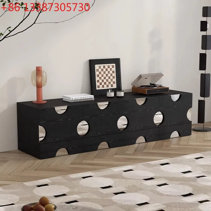 

Ретро-тумба в стиле ретро, тумба с дверцами-карточками, многофункциональный модульный комбинированный шкаф, пристенный шкаф для гостиной