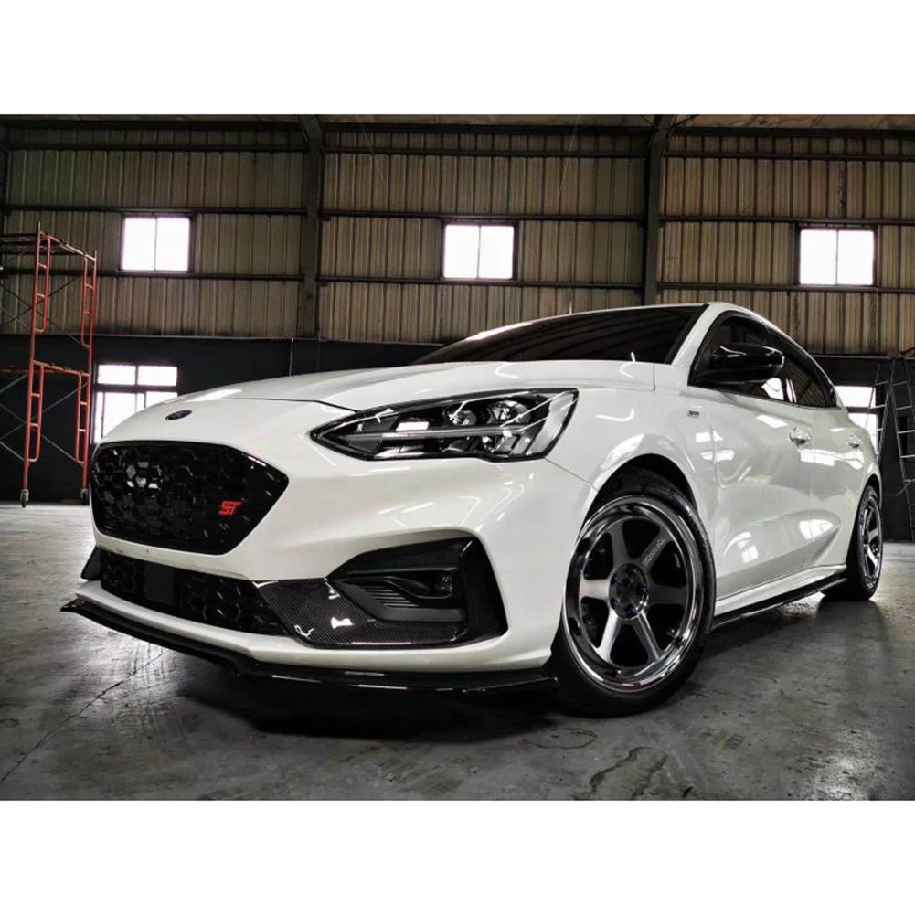 Sợi Carbon In ABS Trước Sương Mù Đèn Bao Moulding Viền Cho Xe Ford Focus ST ST-Dòng 2019 2020 MK4