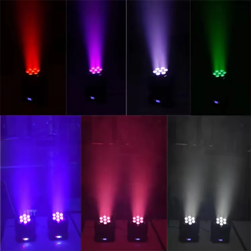 Imagem -06 - Zoom Wash Led Beam Moving Head Luz de Boate Dmx Party Light Disco dj Wedding Stage Effect Light Stage Show Light 7x12w