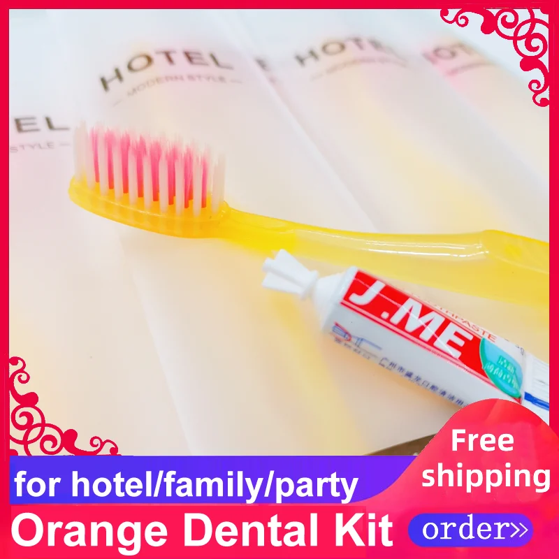 

Free Shipping Green Toothbrush Toothpaste Dental Kit Wholesale Hotel Supplies Personal Private Cleaning ApplianceDisposabel