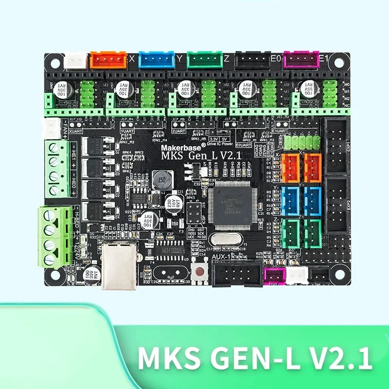 Makerbase MKS Gen_L 2.1 3D Printer Parts Control Board Support TMC2209 2208 Uart Mode Gen L