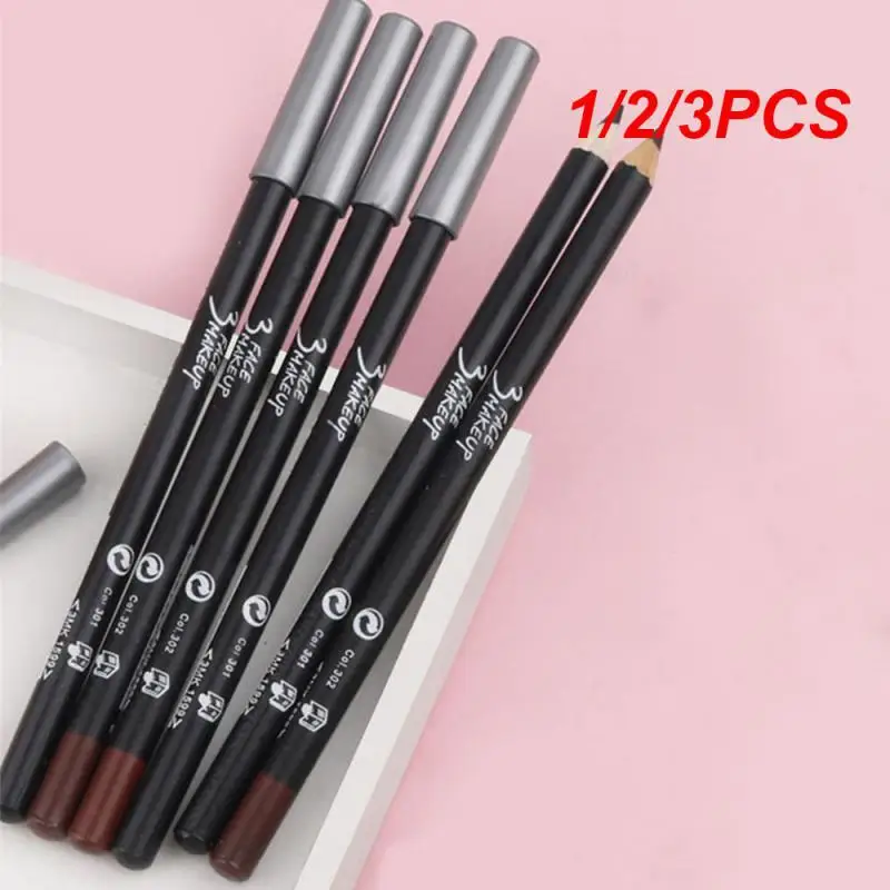 1/2/3PCS Soft Mist Eyebrow Pencil Natural Color Does Not Stain Waterproof And Sweatproof Natural Eyebrow Pencil Beauty Cosmetics