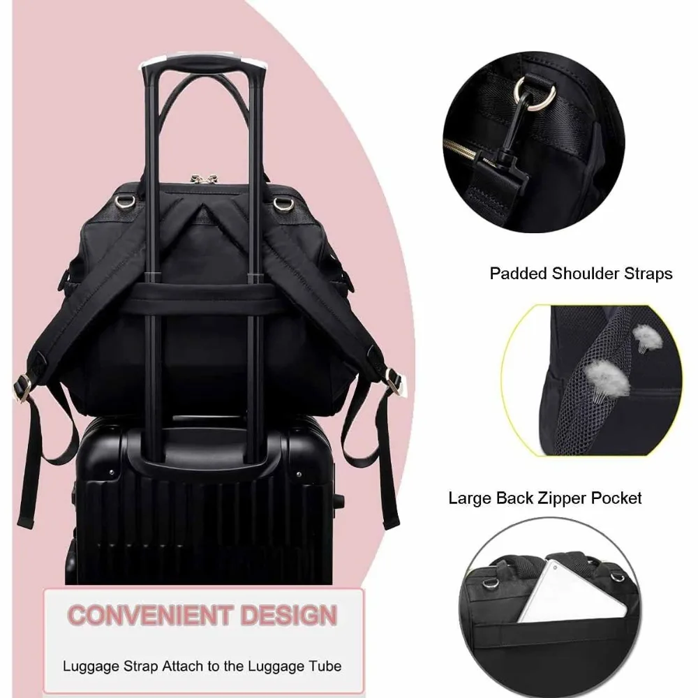 

Large Capacity Mommy Bag Backpack Multifunctional Fashion Design Nappy Organizer Waterproof Outdoor Style Baby Care Backpack