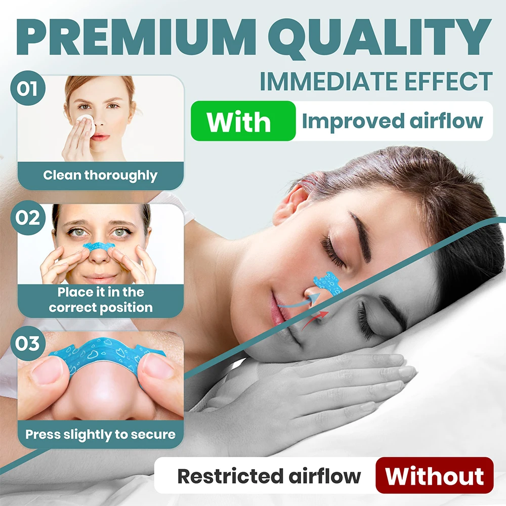 150/90/60/30Pcs Nasal Strips Portable Breathing Nose Patch Right Way Stop Snoring Sleeping Aid Device Easier Breath All Night