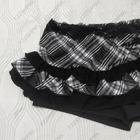 Summer Y2K Skirt Women Harajuku Streak Graphic Print Sexy Spicy Girls Mini Skirt Hip Hop Punk Lace Half Length Skirt 4