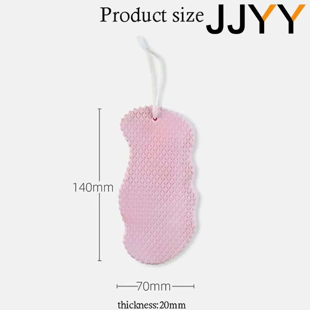 JJYY 1PC 3D Magic ฟองน้ําเด็กฟองน้ําอาบน้ํา Body Peeling Dead Skin Exfoliating นวดทําความสะอาดแปรงอาบน้ํา Exfoliating