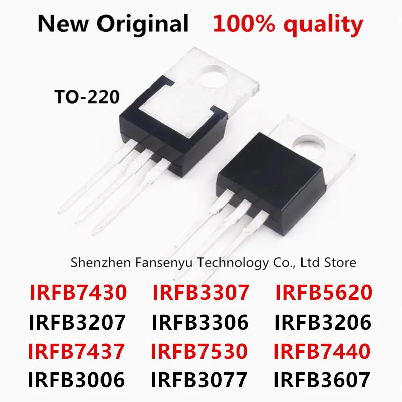 (10piece)100% New IRFB3306 IRFB3006 IRFB3077 IRFB3206 IRFB3207 IRFB3307 IRFB3607 IRFB7530 IRFB7437 IRFB7430 IRFB5620 IRFB7440