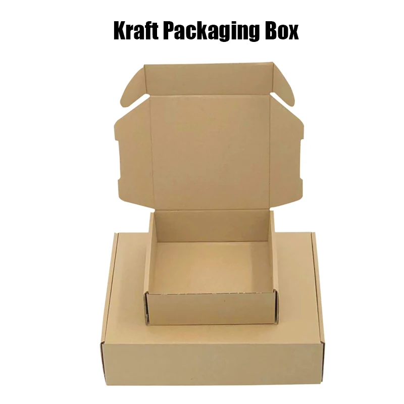 20 Buah/Set Kotak Kertas Coklat Karton Kemasan Kraft Kotak Kelas Tinggi Ekstra Keras untuk Kotak Kemasan Hadiah Permen Coklat Pesta Pernikahan