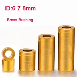 Inner Diameter 6/7/8mm Brass Bushing Guide Sleeve Precision Copper Base Bearing For Slide Block 3D Printer Accessories