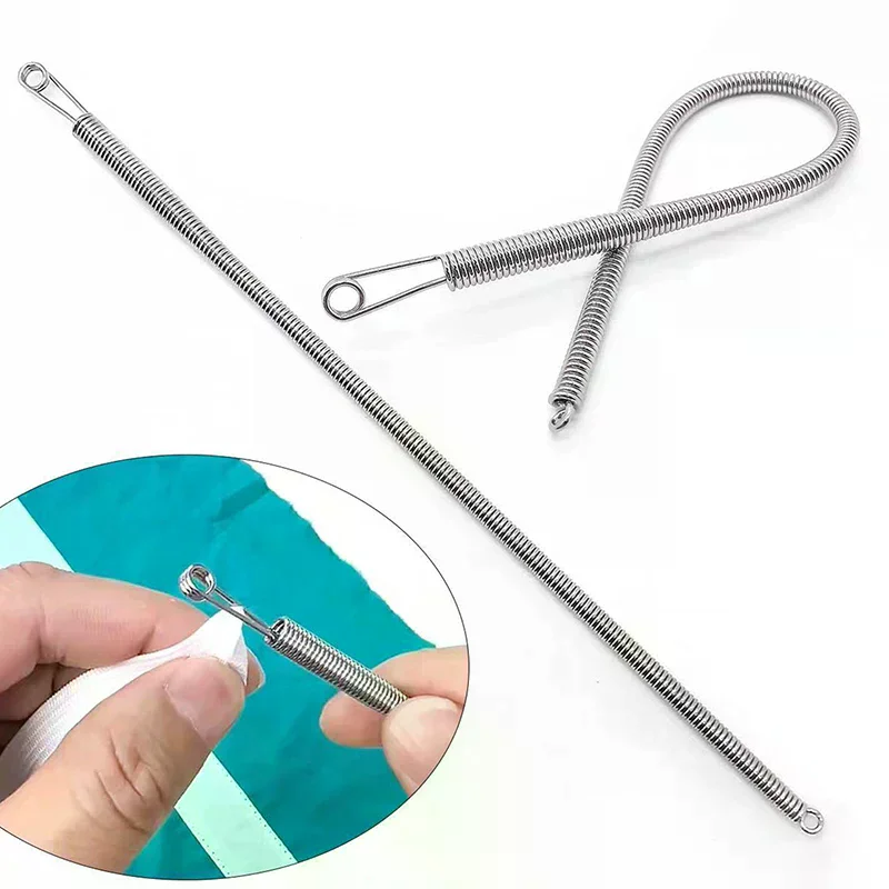 [MA]Bendable Spring Threading Tool Stainless Steel Spring Drawstring Threader Waist Rope Auxiliary Device DIY Sewing Tools[MA]