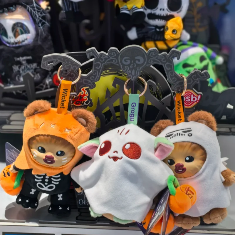 Juguetes calientes Star Wars Wicket esqueleto de Halloween Ver & Ghost Ver Grogu Halloween Ghost Ver Cosbi bolsa colgante lindos regalos de Halloween