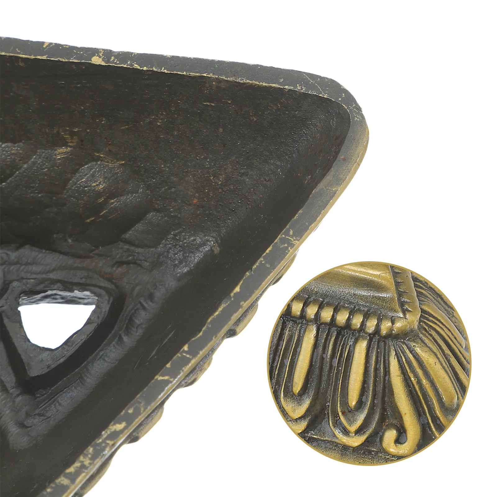 Tibetan Buddhist Phurba Holder Copper Alloy Triangular Ritual Base for Altar Meditation Space Temple Supplies Spiritual Decor