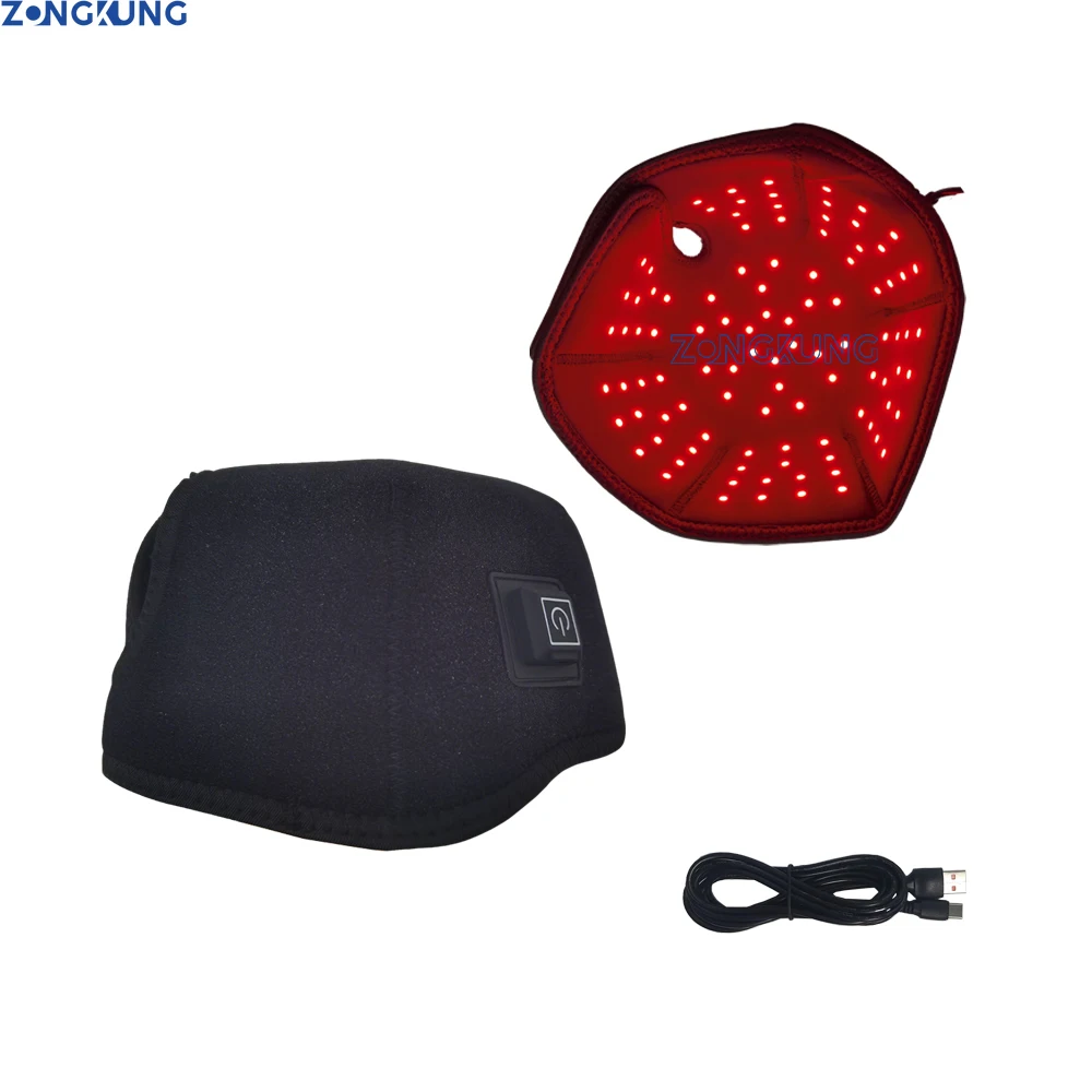 

660nm&850nm Near Infrared LED Red Light Therapy Hat Device for Hair Growth Cap Prevant Loss Head Relaxation Relief Scalp
