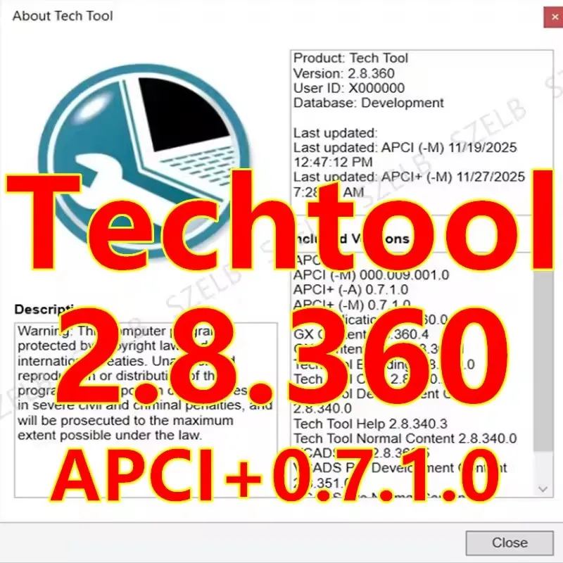2026 Newest Diagnostic Tool Vocom Advanced PTT Technology Techtool 2.8.241 ACPI +2024.1 UD EWD Truck Software +Techtool2.8.360