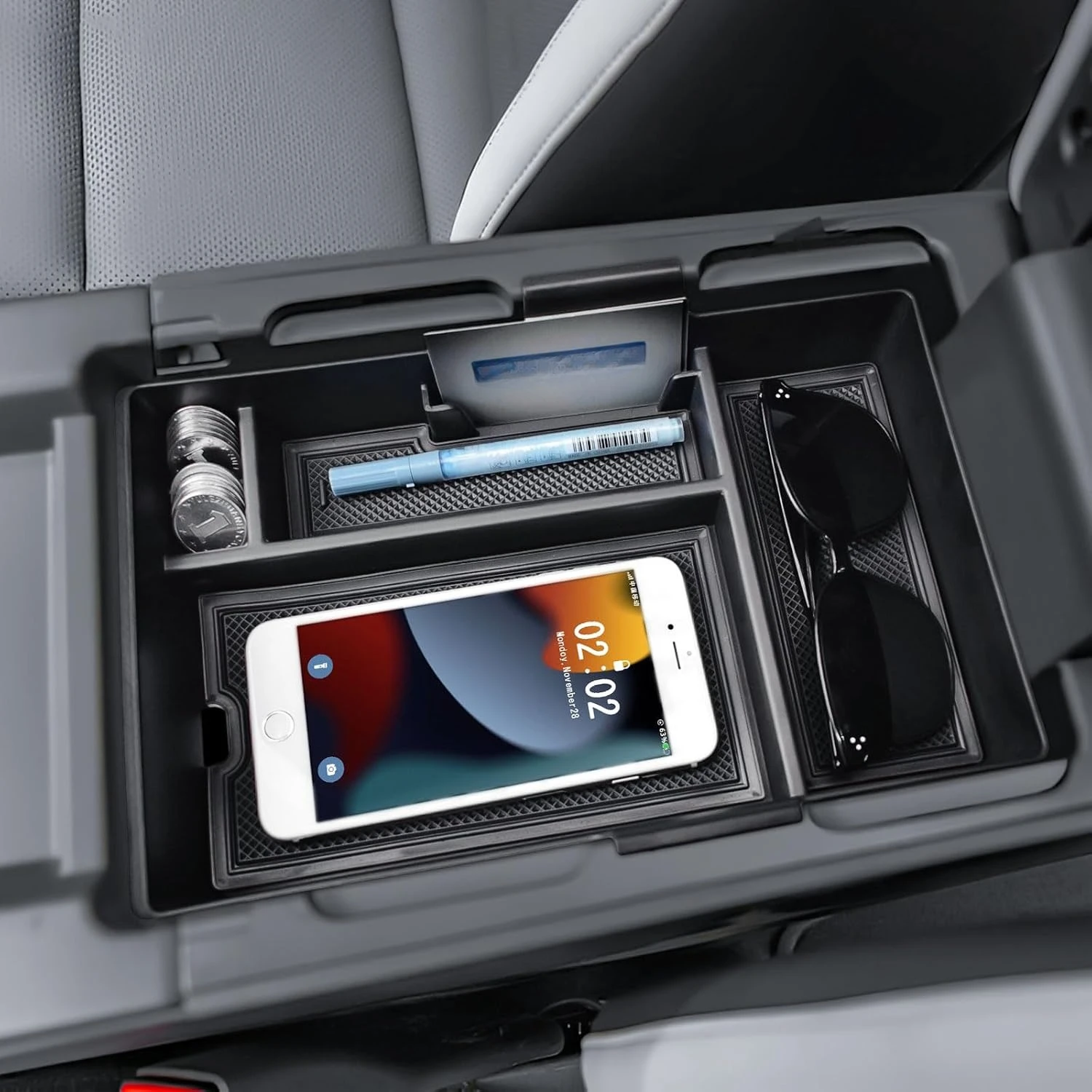 

Center Console Organizer for 2024 2025 Honda Prologue EV /2024 2025 Acura ZDX Console Insert Car Accessories Armrest Storage Box