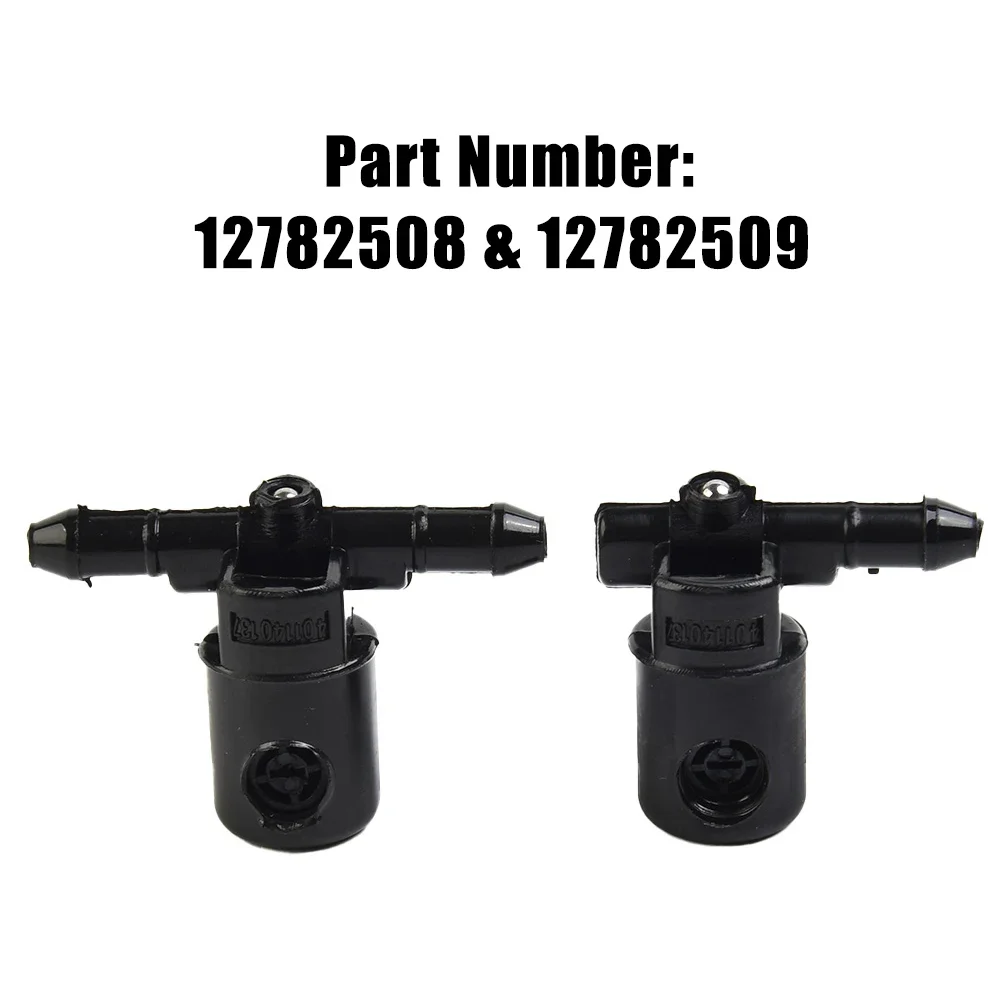 Windscreen Washer Spout Jets Plastic Spout Washer Jet 12782508 12782509 2pcs Auto Accessories Washer Jet Nozzle