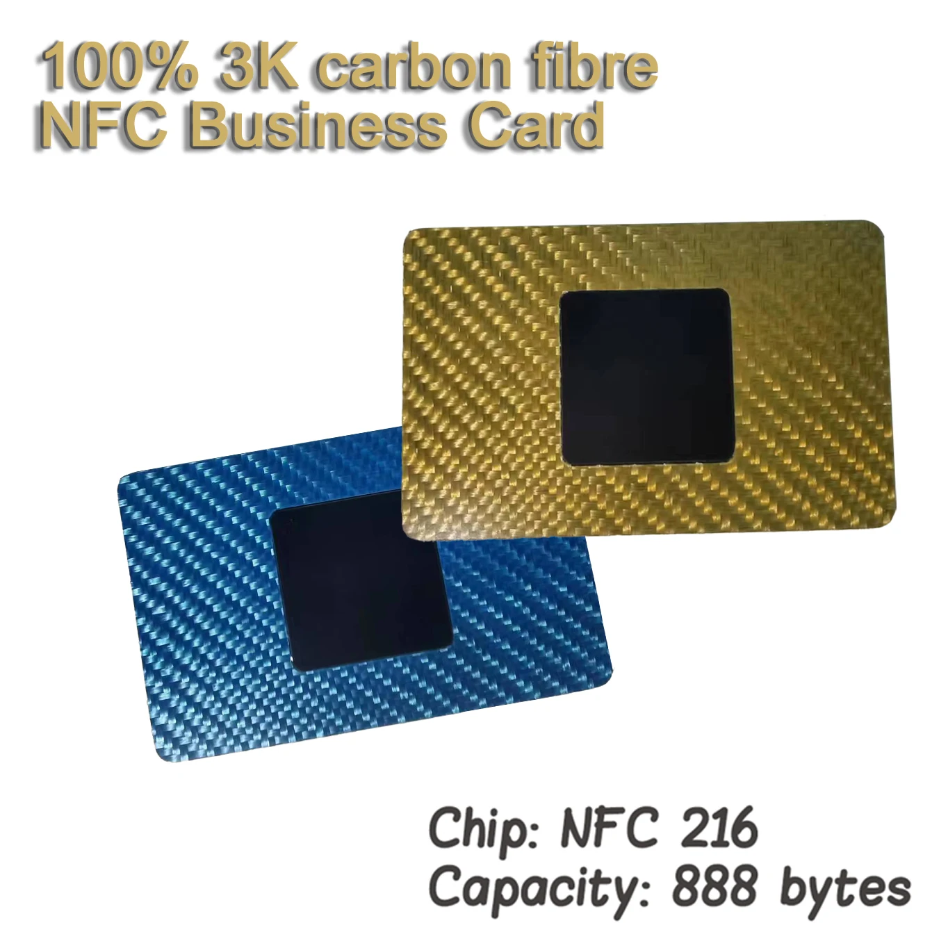 100% 3K Carbon Fibre NFC Business Card Carbon Fiber NFC Card Contactless Sharing Smart NFC Executive Business Card NO APP Needed