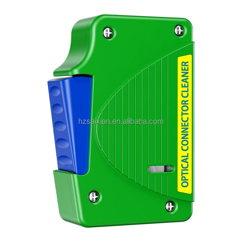 SAIVXIAN Cassette Type Fiber Optic Cleaning Box 550 Times Wiping Tool with LC Connector for SC/FC/ST/LC Used FTTH Networks Wi-Fi