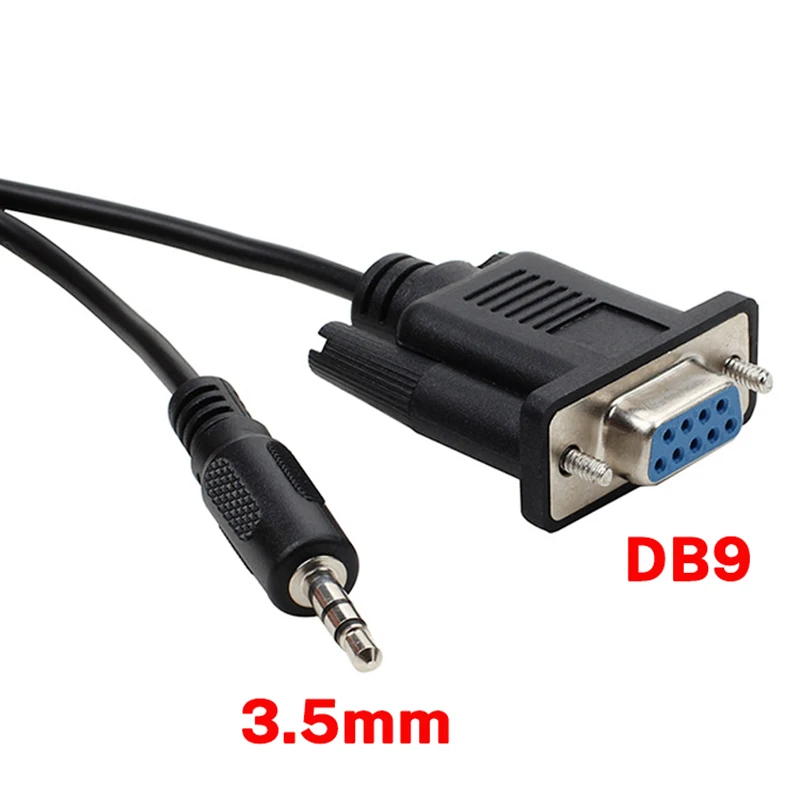 1.8m DB9 RS232 To AUX Stereo Jack 3.5mm Serial Cable For Bose Lifestyle System Console Lead Serial Cable Cord High-quality